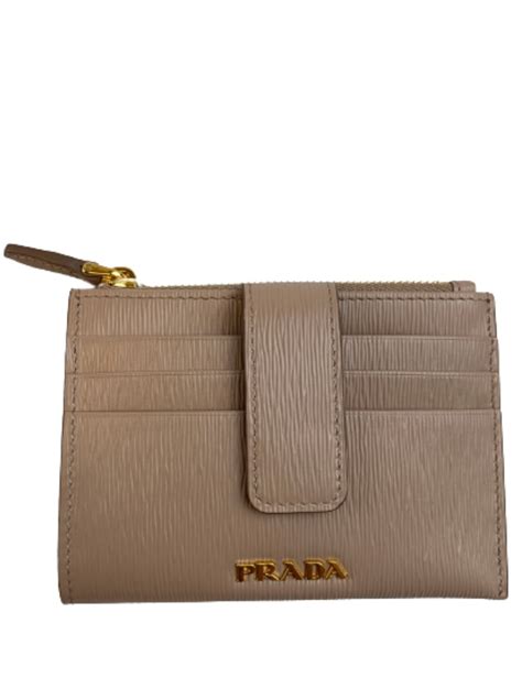 prada leather card holder price|Prada card holder beige.